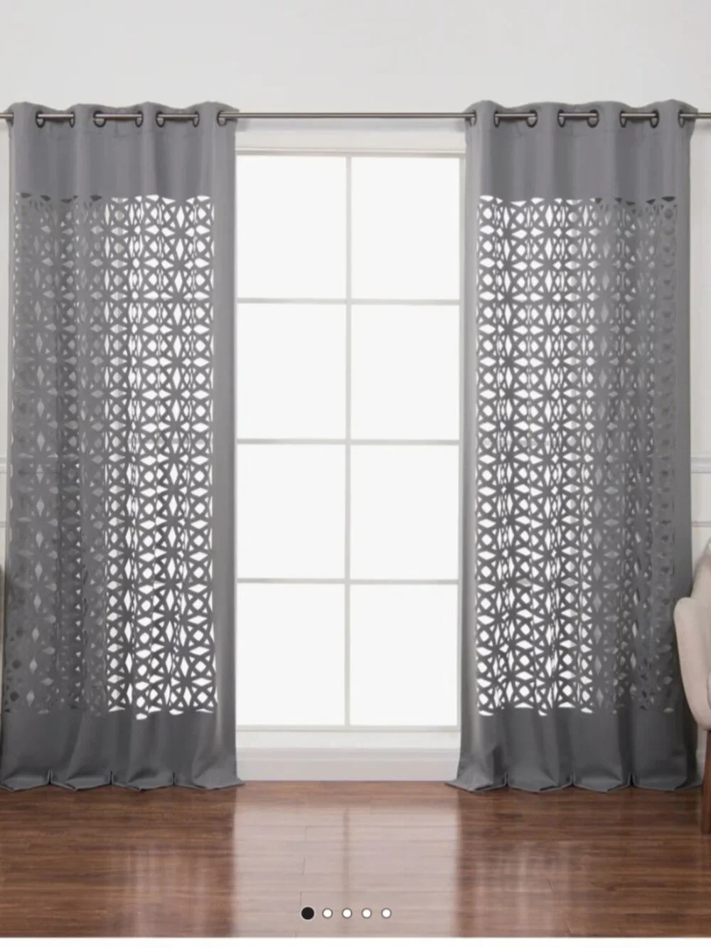 Curtains grey set of 2 New in original package.
